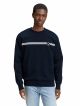 Printed crewneck sweater