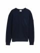 structured crew neck
