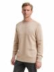 washed crewneck knit