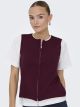 JDYRILEY S/L O-NECK TWO WAY ZIP VES