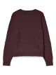 VMARIES LS O-NECK CABLE PULLOVER BF