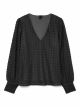 VMBECCA LS V-NECK LACE TOP JRS NOOS
