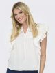 ONLSUNNY LIFE CAPSL FRILL TOP WVN N