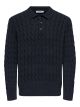 ONSKICKER RLX  LS CABEL POLO KNIT L