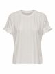 ONLSMILLA S/S FRILL MIX TOP CS JRS