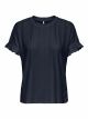 ONLSMILLA S/S FRILL MIX TOP CS JRS