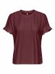 ONLSMILLA S/S FRILL MIX TOP CS JRS