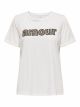 ONLLINE LIFE S/S O-NECK PRINT TOP C