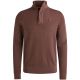Half zip collar cotton knit