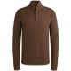 Half zip collar cotton mix yarn