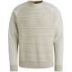 R-neck knit sweat combination