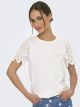 ONLEBBA LIFE S/S LACE TOP JRS