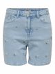 ONLJOSEPHINE STRETCH SHORTS EMB DNM