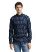 fitted printed stretch shirt