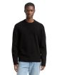 basic boucle crew neck knit