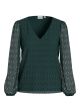 VIFERO V-NECK L/S TOP/DFS/PB