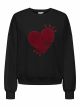 ONLTAMMIE L/S PRINT O-NECK SWT