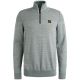 Half zip collar cotton mouline (or