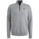Half zip collar cotton mouline