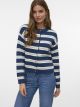 VMGOLD STRIPE LS O-NECK CARDIGAN