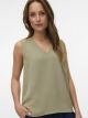 VMALVA S/L V-NECK TOP WVN NOOS