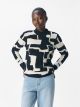 OBJRAY L/S  KNIT PULLOVER AOP NOOS