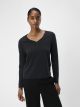 OBJANNIE RE L/S V-NECK TOP NOOS
