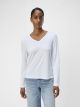 OBJANNIE RE L/S V-NECK TOP NOOS