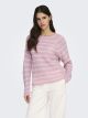 JDYELLEN L/S ONECK RAGLA STRIPE PUL