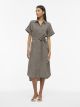 VIHULA S/S MIDI SHIRT DRESS - NOOS