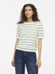 VIDALO O-NECK S/S STRIPE KNIT-NOOS