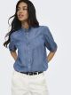 ONLCHARIS LIFE 2/4 FRILL SHIRT WVN