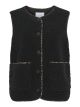 VIADA PRINTED PIPING TEDDY VEST