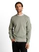 garment dyed crew-neck sweatshirt