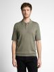 cotton silk knit polo