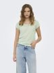 onlSILVERY S/S V NECK LUREX TOP JRS