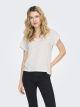 ONLFREE LIFE S/S V-NECK LACE TOP JR