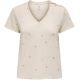 ONLSTEPHI S/S AOP V-NECK TOP JRS