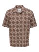 ONLY & SONS Onsjohnson Regular Fit Overhemd met Geometrisch Patroon