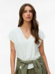 VMTASSA LIV SS V-NECK TOP JRS