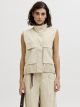 JXCAROL OLIVE VEST PNT