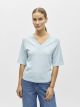 OBJTHESS 2/4 LO V-NECK KNIT TOP NOO