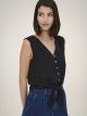 JDYVIOLET LIFE S/L KNOT TOP WVN NOO