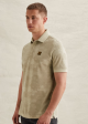 Short sleeve polo printed two tone