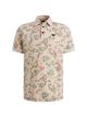 Short sleeve polo printed fine piq