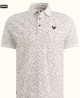 Short sleeve polo printed fine piq