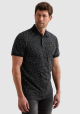 Short sleeve polo printed fine piq
