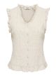 ONLELLYS S/L FRILL EMB TOP WVN