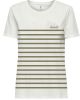 ONLLACY LIFE S/S STRIPE EMB. TOP CS