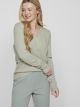 VIRIL L/S V-NECK KNIT TOP-NOOS